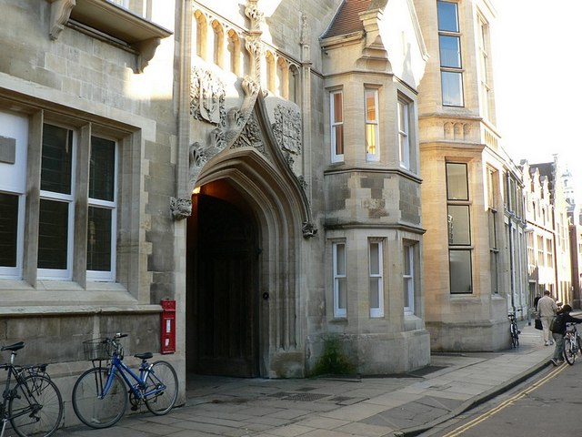 The entrance to the original Cavendish Laboratory on the New Museums Site