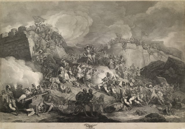The storming of Seringapatam, John Vendramini, 1802