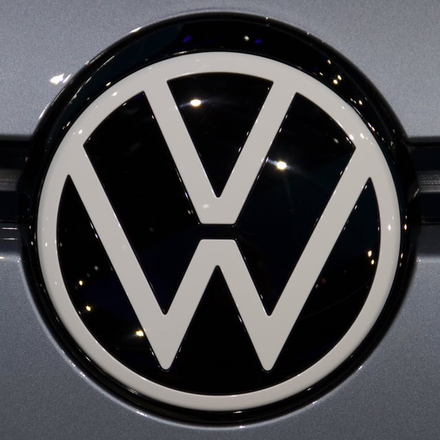 The refreshed logo on the Volkswagen ID.3