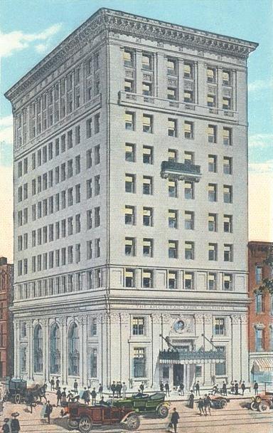 Amoskeag Bank in 1913: At 10 stories, it was Manchester's "skyscraper" for over a half-century.