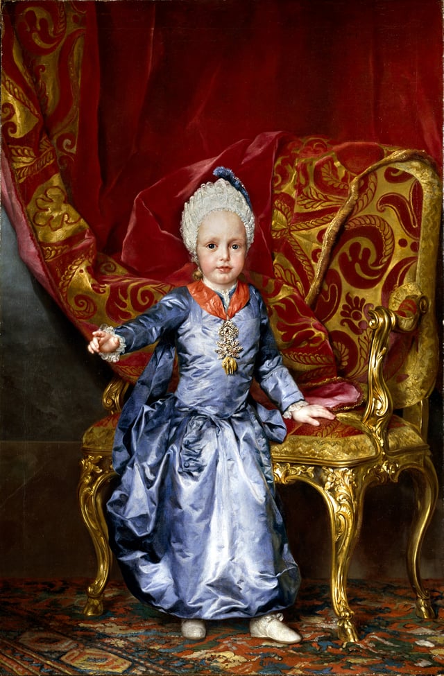 Archduke Francis at the age of 2, 1770 by Anton Raphael Mengs