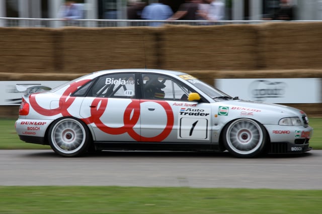Frank Biela won the 1996 British Touring Car Championship driving an A4