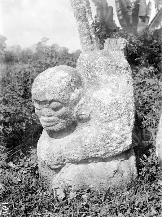 A megalithic statue found in Tegurwangi, Sumatra. 1500 CE
