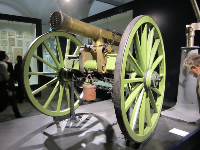 A French mitrailleuse in the Bundeswehr Military History Museum