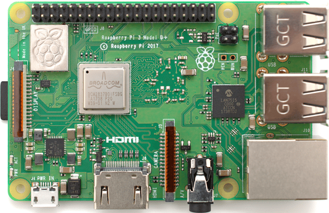 The Raspberry Pi 3 B+, introduced in 2018