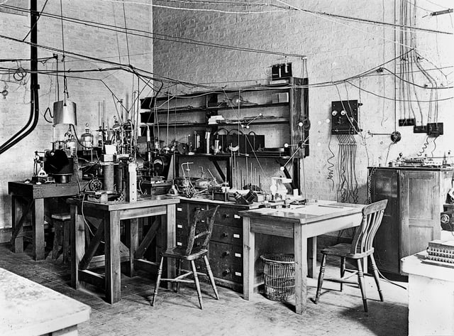 The laboratory of Rutherford, early 20th century