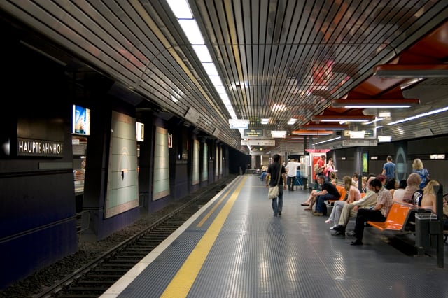 Bonn Hauptbahnhof, Bonn's busiest railway station, is connected to Bonn's partly underground U-Bahn network.