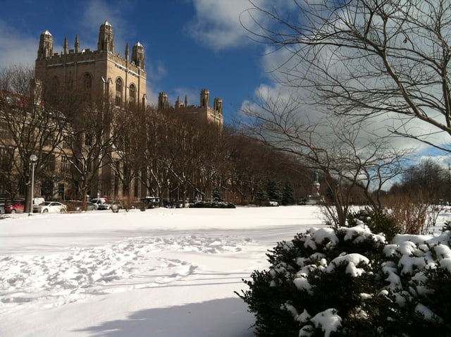 Harper Memorial Library was dedicated in 1912 and takes inspiration from various colleges in England.