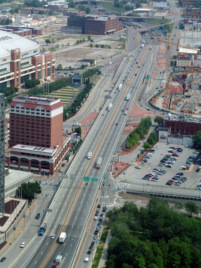 Interstate 44 in downtown St. Louis