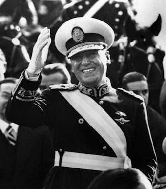 Juan Perón, President of Argentina from 1946 to 1955 and 1973 to 1974, admired Italian Fascism and modelled his economic policies on those pursued by Fascist Italy