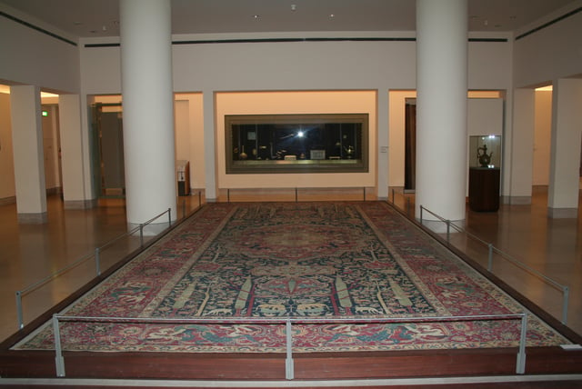 A Persian carpet kept at the Louvre.