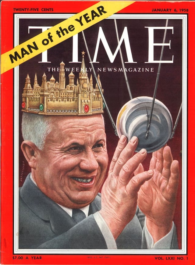 Nikita Khrushchev, Time Magazine's Man of the Year for 1957