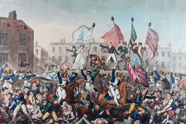 The Peterloo Massacre of 1819 resulted in 15 deaths and several hundred injured