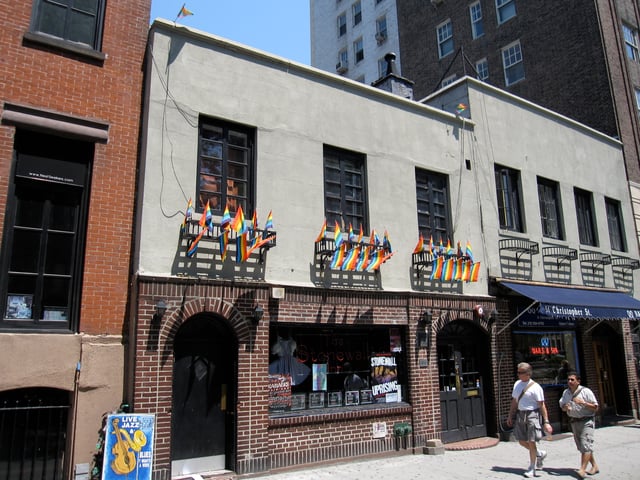 The Stonewall, a bar in part of the building where the Stonewall Inn was located. The building and the surrounding streets have been declared a National Historic Landmark.