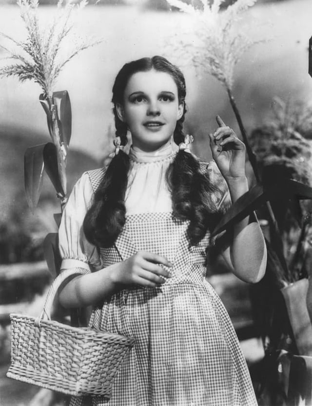Garland in The Wizard of Oz (1939)