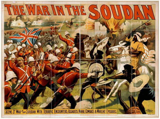 The Mahdist War was fought between a group of Muslim dervishes, called Mahdists, who had over-run much of Sudan, and the British forces.