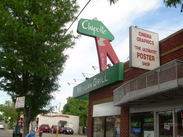 The first Chipotle, near the campus of the University of Denver