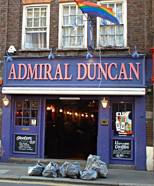 The Admiral Duncan pub, Soho landmark and site of the Soho nail-bombing