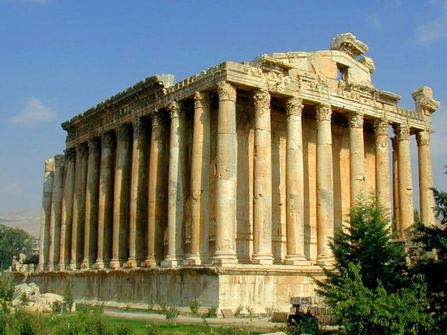 Temple of Bacchus is considered one of the best preserved Roman temples in the world, c. 150 AD