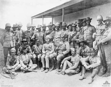 British and Australian officers in South Africa, c. 1900