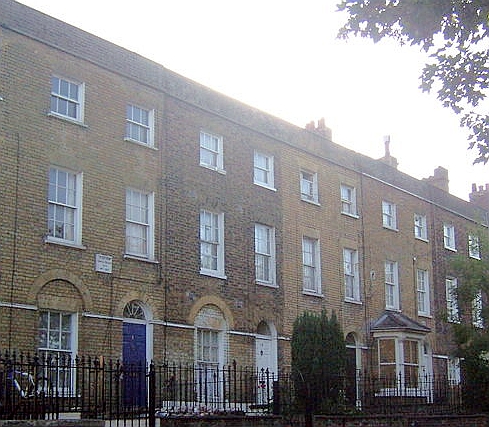 2 Ordnance Terrace, Chatham, Dickens's home 1817 – May 1821