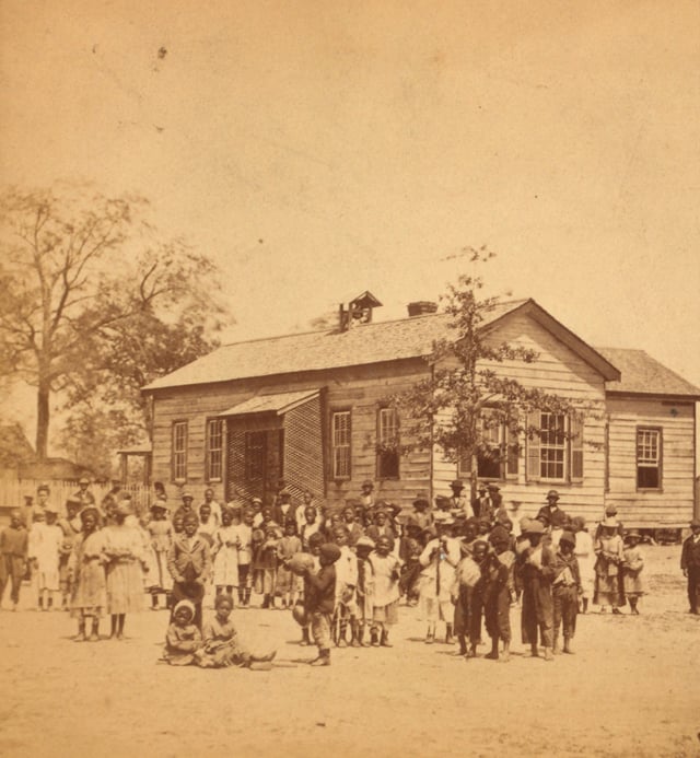 A "Colored School" in South Carolina, ca.1878