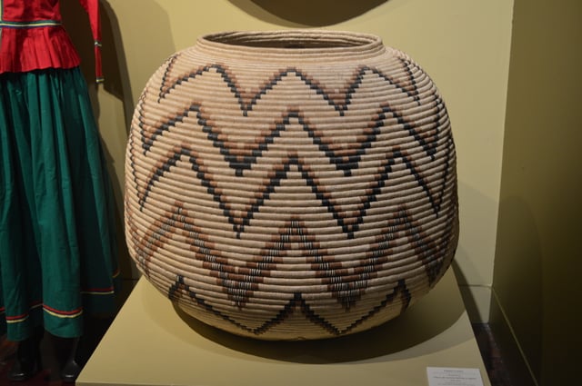 Corita basket on display at the Museo de Arte Popular, Mexico City