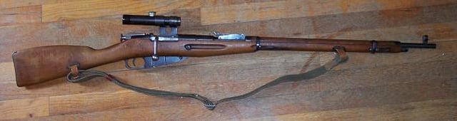 Hungarian M/52 rifle with PU 3.5× optics.