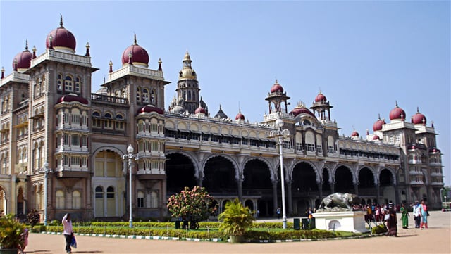 Ambavilas Palace, famous as Mysore Palace, the official residence of Maharajas of Mysore since 1400
