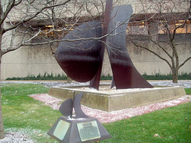 Jablonski Sculpture, a gift of the Zimmite Corporation in tribute to Nola M. Guzzetta's humanitarian interest in providing for the blind a vision of artistic and architectural design through touch