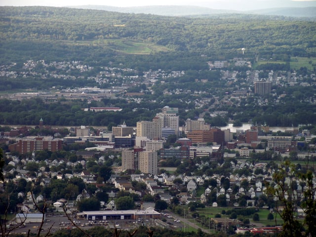 Wilkes-Barre during the September 2011 flood