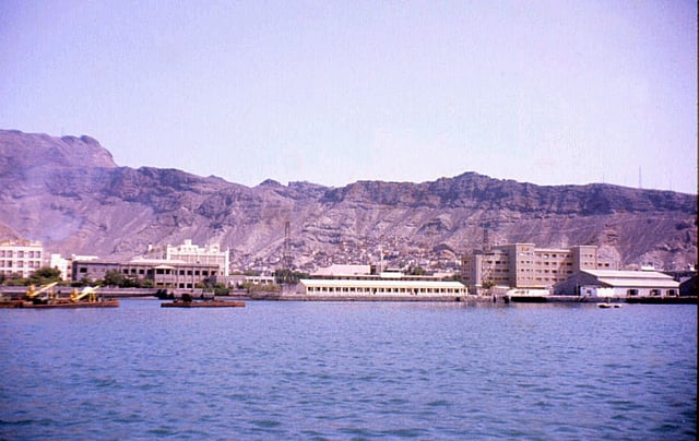 Aden's harbour in 1960