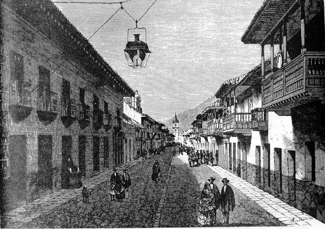The Royal Street, today known as the Seventh Avenue (Carrera Séptima)