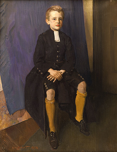 The composer Constant Lambert as a pupil, wearing the traditional uniform