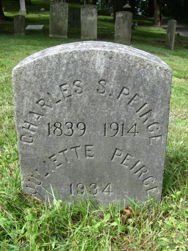 Charles and Juliette Peirce's grave
