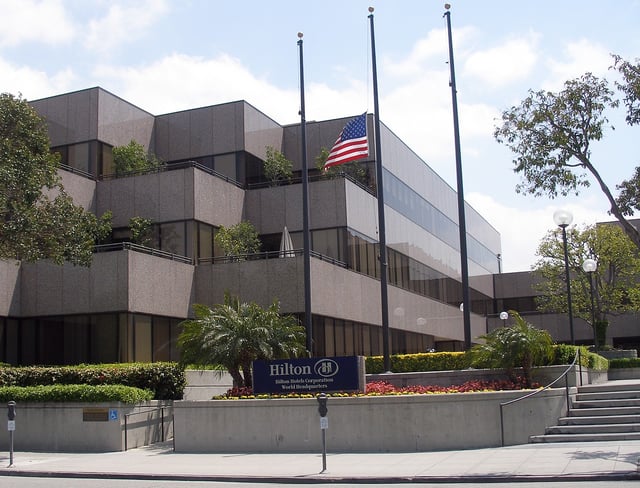 The former Hilton Hotels Corporation headquarters in Beverly Hills
