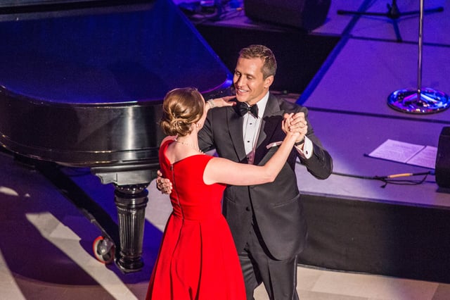 Eric and Sheena Greitens dancing at the inaugural ball