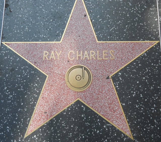 Star honoring Charles on the Hollywood Walk of Fame, at 6777 Hollywood Boulevard