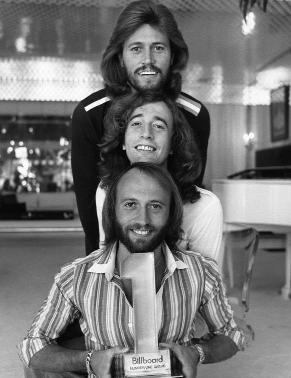 The Bee Gees had several disco hits on the soundtrack to Saturday Night Fever in 1977.
