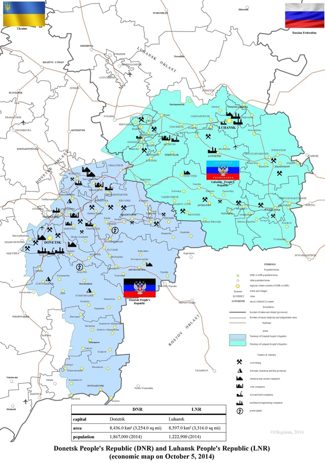 Donetsk and Luhansk People's Republics (October 2014)