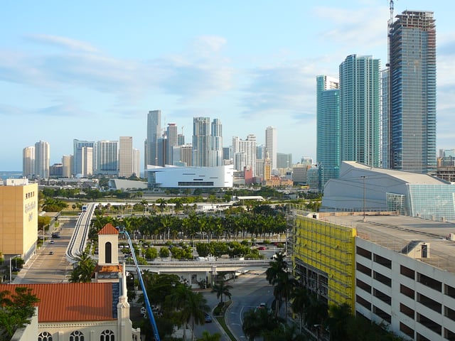 Since late 2001, Downtown Miami has seen a large construction boom in skyscrapers, retail and has experienced gentrification.