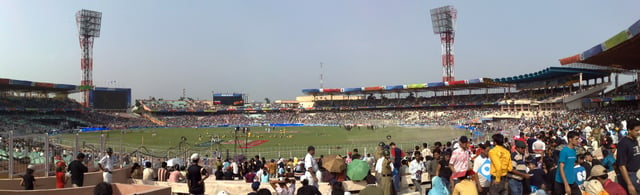 Panoramic View of the Eden Gardens Stadium during IPL 2008