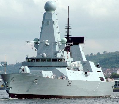 A Royal Navy Type 45 destroyer is a highly advanced air defence ship