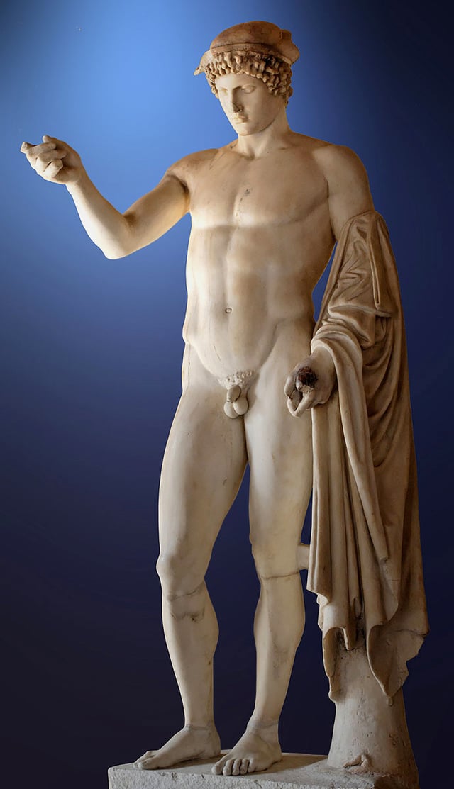 So-called "Logios Hermes" (Hermes Orator). Marble, Roman copy from the late 1st century BC - early 2nd century AD after a Greek original of the 5th century BC.