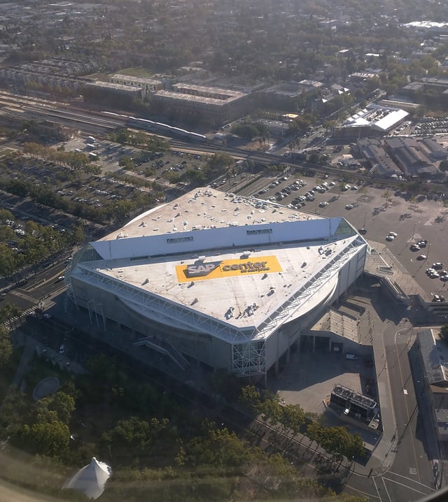 The SAP Center, home of the San Jose Sharks.