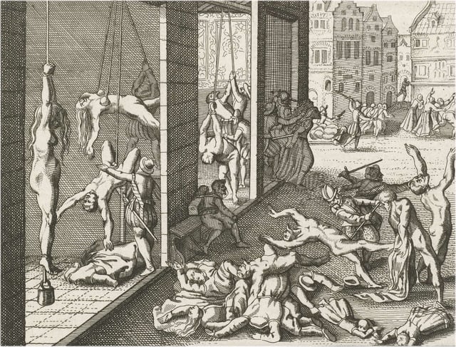 Atrocities during the Spanish Fury in Antwerp on 4 November 1576