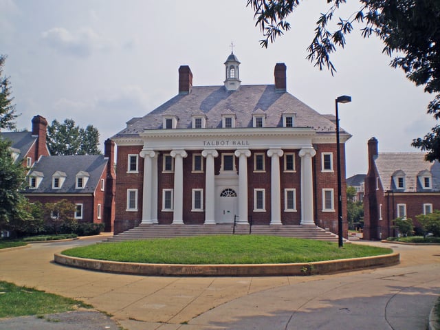 Talbot Hall in the South Hill community