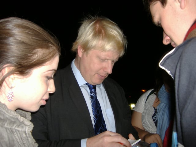 As Shadow Minister for Higher Education, Johnson visited various universities (as here at the University of Nottingham in 2006)