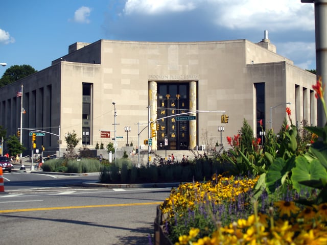 The Central Library at Grand Army Plaza.