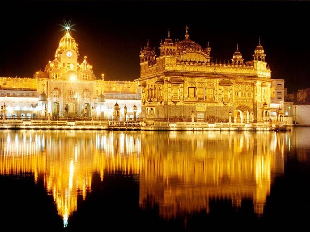 The Harmandir Sahib is the preeminent pilgrimage site of Sikhism. Ranjit Singh rebuilt it in marble and copper in 1809, overlaid the sanctum with gold foil in 1830.